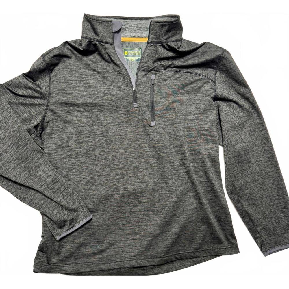 G.H. Bass & Co. Shirt Men's XL Quarter-Zip Mock Neck Pullover Layering Stretch